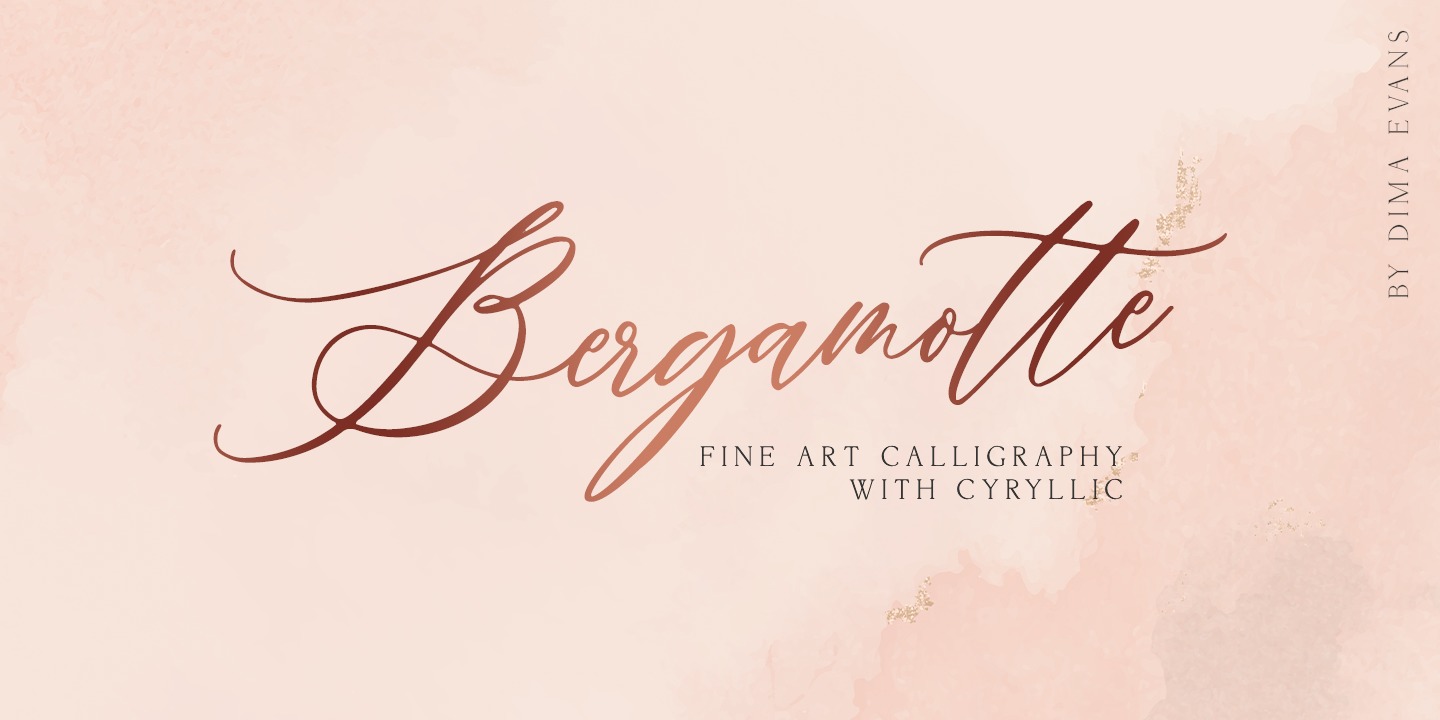 Example font Bergamotte #1